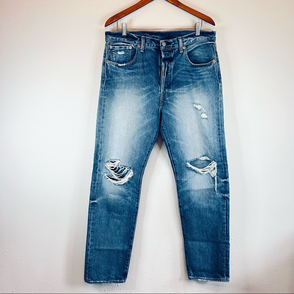 Levi’s 501 Men’s Ripped Rare Classic Jeans Size 34x32